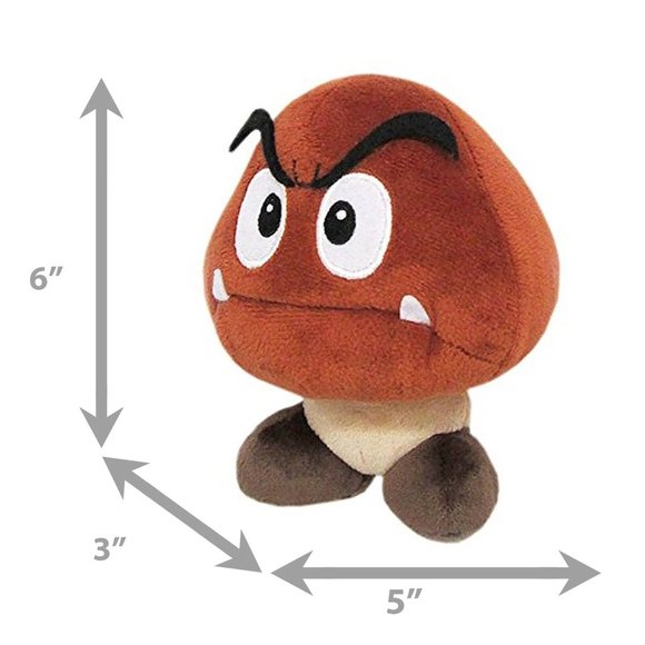 Nintendo Super Mario Bros All Star Mushroom Kingdom Goomba Plush Bowser Minion - Picture 5 of 5